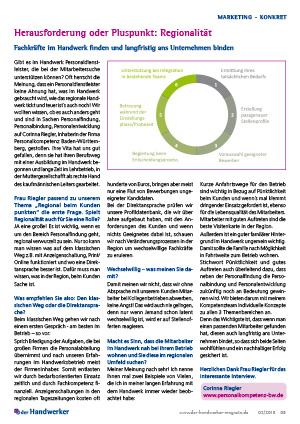 Herausforderung oder Pluspunkt: Regionalität - a-ha-der-handwerker-magazin